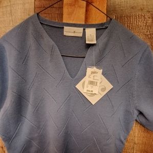 Ladies Prestwick  & Moore lightweight sweater blue size medium